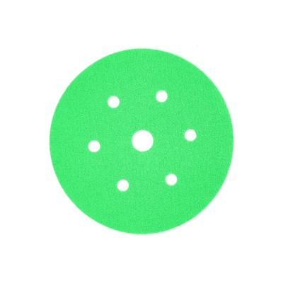 Наждачная бумага в кругах А1 НА ПЛЕНКЕ, Р320, 7отв., D150 зеленый